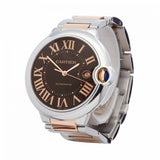 Buy Shop Cartier Ballon Bleu de Cartier Brown Dial Two Tone Steel Strap Watch for Men - W6920032 USA Online