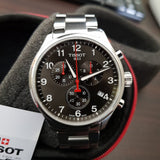 Buy Shop Tissot Chrono XL Quartz Asian Games Edition Black Dial Silver Steel Strap Watch For Men - T116.617.11.057.02 USA Online