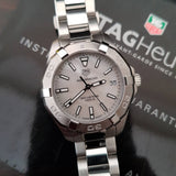 Buy Shop Tag Heuer Aquaracer White Mother of Pearl Dial Silver Steel Strap Watch for Women - WBD1311.BA0740 USA Online