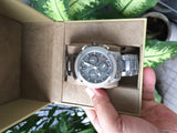 Buy Shop Burberry Utilitarian Chronograph Black Dial Silver Steel Strap Watch For Men - BU9800 USA Online