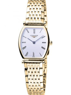 Buy Shop Longines La Grande Classique de Longines Tonneau 22 Yellow Gold Watch for Women - L4.205.2.11.8 USA Online