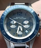 Buy Shop Marc Jacobs Rock Chronograph Silver Dial Silver Steel Strap Watch for Men - MBM5028 USA Online