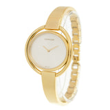 Buy Shop Calvin Klein Impetuous White Dial Gold Steel Strap Watch for Women - K4F2N516 USA Online
