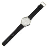 Buy Shop Calvin Klein Minimalist White Dial Black Leather Strap Watch for Men - K3M211C6 USA Online