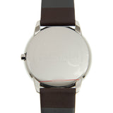 Buy Shop Calvin Klein Minimal Silver Dial Brown Leather Strap Watch for Men - K3M211G6 USA Online
