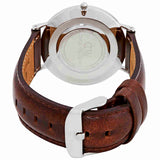 Buy Shop Daniel Wellington Classic Bristol White Dial Brown Leather Strap Watch For Women - DW00100056 USA Online