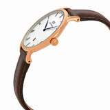 Buy Shop Daniel Wellington Dapper Bristol White Dial Brown Leather Strap Watch For Men - DW00100086 USA Online