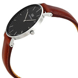 Buy Shop Daniel Wellington Classic Durham Black Dial Brown Leather Strap Watch For Women - DW00100142 USA Online