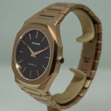 Buy Shop D1 Milano Ultra Thin Brown Dial Gold Steel Strap Watch for Men - D1-UTBJ13 USA Online
