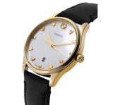 Buy Shop Gucci G-Timeless Mother of Pearl Dial Black Leather Strap Watch For Women - YA126589 USA Online