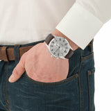 Buy Shop Hugo Boss Attitude White Dial Brown Leather Strap Watch for Men - 1513609 USA Online
