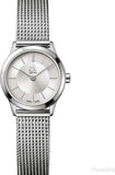 Buy Shop Calvin Klein Minimal White Dial Silver Mesh Bracelet Watch for Women - K3M23126 USA Online