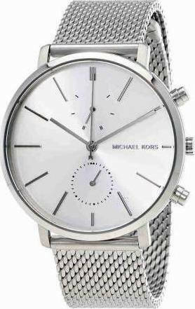Buy Shop Michael Kors Jaryn Silver Dial Silver Mesh Bracelet Watch for Men - MK8541 USA Online