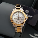 Buy Shop Tag Heuer Aquaracer Mother of Pearl Dial Two Tone Steel Strap Watch for Women - WBD1320.BB0320 USA Online