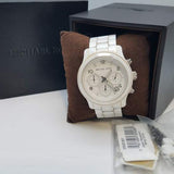 Buy Shop Michael Kors Runway White Ceramic Dial White Steel Strap Watch for Women - MK5161 USA Online