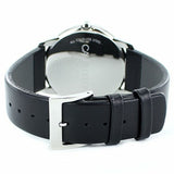 Buy Shop Calvin Klein Minimalist White Dial Black Leather Strap Watch for Men - K3M211C6 USA Online