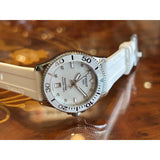 Tissot Seastar 1000 Quartz Mother of Pearl Dial White Rubber Strap Watch for Women - T120.210.17.116.00