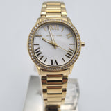 Buy Shop Michael Kors Sage Analog White Dial Gold Steel Strap Watch for Women - MK4822 USA Online