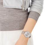 Buy Shop Swarovski Octea Nova Grey Dial Grey Leather Strap Watch for Women - 5295326 USA Online
