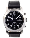 Buy Shop Marc Jacobs Larry Chronograph Black Dial Black Leather Strap Watch for Men - MBM5033 USA Online