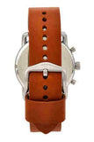 Buy Shop Fossil The Commuter Blue Dial Brown Leather Strap Watch for Men - FS5401 USA Online