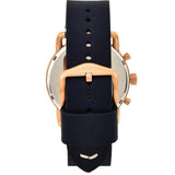Buy Shop Fossil The Commuter Blue Dial Blue Leather Strap Watch for Men - FS5404 USA Online