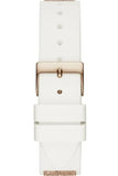 Buy Shop Guess Swirl Quartz Silver Dial White Rubber Strap Watch For Women - W1096l2 USA Online