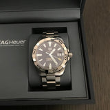 Tag Heuer Aquaracer Calibre 5 Grey Dial Silver Steel Strap Watch for Men - WBD2113.BA0928