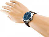 Buy Shop Hugo Boss Attitude Blue Dial Brown Leather Strap Watch for Men - 1513606 USA Online