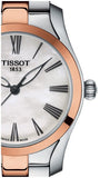 Buy Shop Tissot T Wave Mother of Pearl Dial Two Tone Steel Strap Watch For Women - T112.210.22.113.01 USA Online