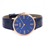 Buy Shop Hugo Boss Jackson Blue Dial Black Leather Strap Watch for Men - 1513371 USA Online