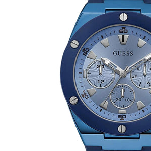 Buy Shop Guess Poseidon Blue Dial Blue Rubber Strap Watch for Men - GW0057G3 USA Online