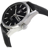Buy Shop Tag Heuer Carrera Automatic 41mm Black Dial Black Leather Strap Watch for Men - WAR201A.FC6266 USA Online