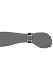 Burberry The City Grey Dial Black Leather Strap Watch for Men - BU9362