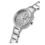 Buy Shop Guess Lily Quartz Silver Dial Silver Steel Strap Watch For Women - GW0528L1 USA Online