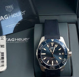 Buy Shop Tag Heuer Aquaracer Blue Dial Blue Rubber Strap Watch for Men - WAY111C.FT6155 USA Online