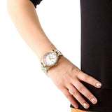 Buy Shop Marc Jacobs Henry Diamonds White Dial Gold Steel Strap Watch for Women - MBM3045 USA Online