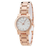 Buy Shop Burberry The City White Dial Rose Gold Steel Strap Watch for Women - BU9204 USA Online