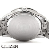 Citizen Eco Drive Black Dial Silver Steel Strap Watch For Men - BM7250-56E