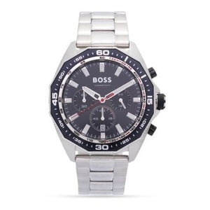 Buy Shop Hugo Boss Intensity Chronograph Black Dial Silver Steel Strap Watch For Men - 1513680 USA Online