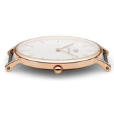 Buy Shop Daniel Wellington Classic St. Mawes White Dial Brown Leather Strap Watch for Men - DW00100035 USA Online