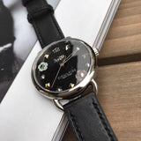 Buy Shop Coach Delancey Black Dial Black Leather Strap Watch for Women - 14502780 USA Online