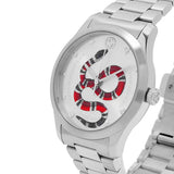 Buy Shop Gucci G Timeless Silver Dial Silver Steel Strap Watch For Women - YA1264076 USA Online