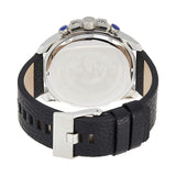 Buy Shop Diesel Mega Chief Chronograph Blue Dial Black Leather Strap Watch For Men - DZ4423 USA Online