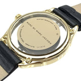 Buy Shop Marc Jacobs Tether Black Dial Black Leather Strap Watch for Women - MBM1376 USA Online