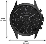Buy Shop Fossil Forrester Chronograph Black Dial Black Steel Strap Watch for Men - FS5697 USA Online