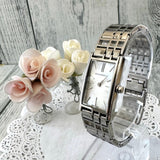 Buy Shop Burberry Heritage Quartz White Dial Silver Steel Strap Watch For Women - BU9600 USA Online