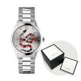 Buy Shop Gucci G Timeless Silver Dial Silver Steel Strap Watch For Women - YA1264076 USA Online