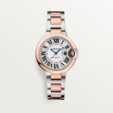 Buy Shop Cartier Ballon Bleu de Cartier Silver Dial Two Tone Steel Strap Watch for Women - W2BB0032 USA Online