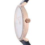 Buy Shop Michael Kors Pyper Analog White Dial Black Leather Strap Watch For Women - MK2804 USA Online
